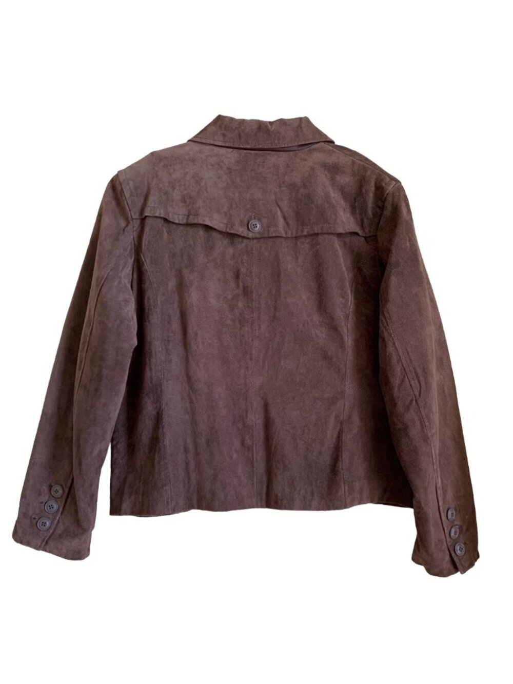 MOTTO Vintage Y2K Brown Suede Blazer Jacket Sz XL Boho/Western/Festival - Picture 2 of 8